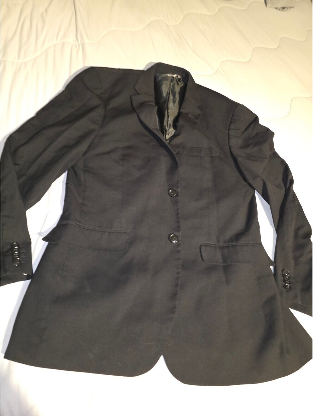 Claiborne Sports Jacket Made In Jordan - Black - Size 40R